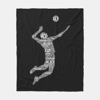 Volleyball Player Boys Jugendliche Männer  Fleecedecke