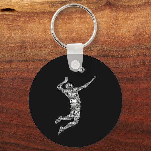 Volleyball Player Boys Jugendliche Männer Schlüsselanhänger (Vorderseite)
