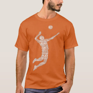 Volleyball Player Boys Jugendliche Männer T-Shirt
