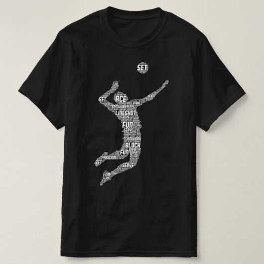 Volleyball Player Boys Jugendliche Männer T-Shirt (Design vorne)