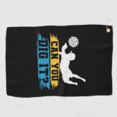 Volleyball Player | Can You Dig It Golfhandtuch (Horizontal)