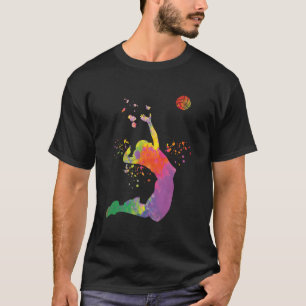 Volleyball Player Colorsplash Girls - The Burning  T-Shirt
