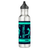 Volleyball Player Girl, Volleyball Girl Geburtstag Edelstahlflasche (Rechts)