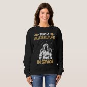 Volleyball Player In Space Sweatshirt (Vorne ganz)