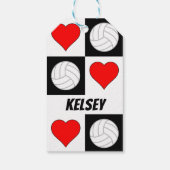 Volleyball Player Individuelle Name oder Text-Gesc Geschenkanhänger (Rückseite)