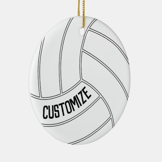 Volleyball Player Individuelle Name oder Text Weih Keramik Ornament (Rechts)