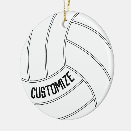 Volleyball Player Individuelle Name oder Text Weih Keramik Ornament (Links)