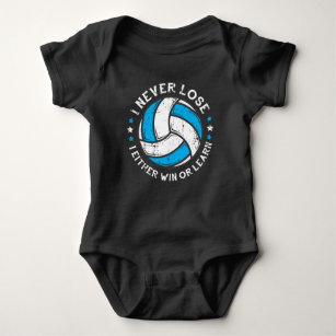 Volleyball Player Motivation Setter ich nie verlie Baby Strampler