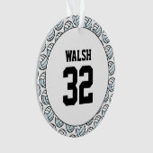 Volleyball Player NAME Nummer Sportnetz Spaß Ornament (Vorderseite)