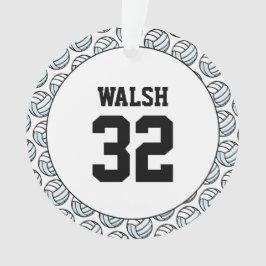 Volleyball Player NAME Nummer Sportnetz Spaß Ornament
