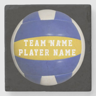 VOLLEYBALL PLAYER PERSONALISIERT STEINUNTERSETZER
