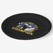 Volleyball Player | Practice Like A Champion Pappteller (Schrägansicht)