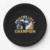 Volleyball Player | Practice Like A Champion Pappteller (Vorderseite)