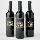 Volleyball Player | Practice Like A Champion Weinetikett (Flaschen)