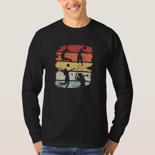 Volleyball Player Retro T-Shirt (Vorderseite)