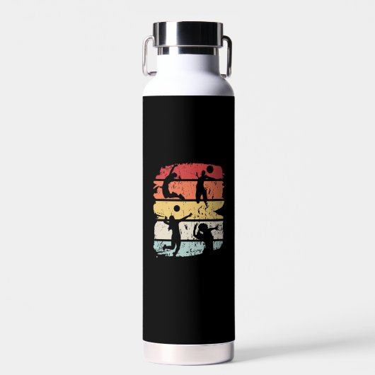 Volleyball Player Retro Trinkflasche (Vorne)