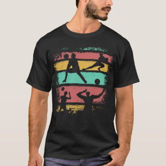 Volleyball Player Retro Vintag T-Shirt