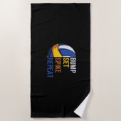 Volleyball Player | Set Spike Repeat Strandtuch (Vorderseite)