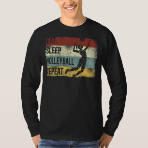 Volleyball Player Team Retro Vintage Eat Sleep Vol T-Shirt
