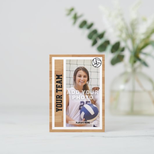 Volleyball Player Trading Card Souvenir Telefonnummerkarte (Stehend Vorderseite)