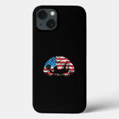 Volleyball player USA flag Case-Mate iPhone Hülle (Rückseite)