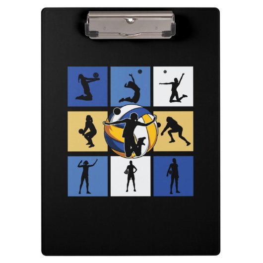 Volleyball Player | Volleyball Circle Klemmbrett (Vorderseite)