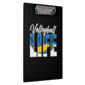 Volleyball Player | Volleyball Life Klemmbrett (Rechts)