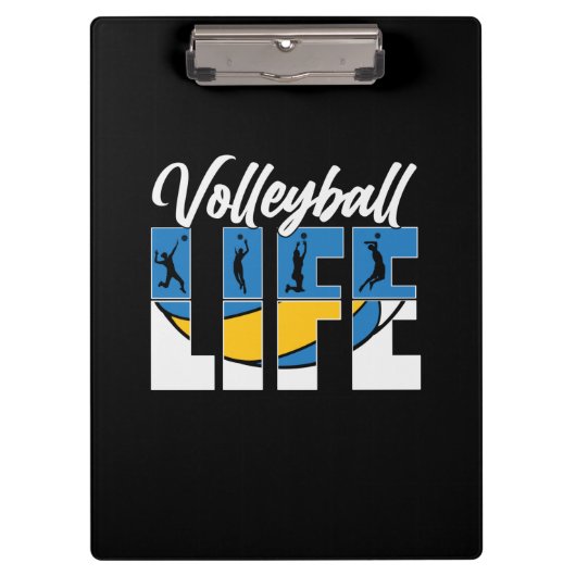 Volleyball Player | Volleyball Life Klemmbrett (Vorderseite)