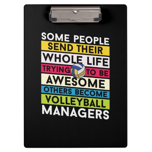 Volleyball Player | Volleyball Managers Klemmbrett (Vorderseite)