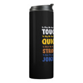 Volleyball Player | You Must Be Strong Thermosbecher (Nach links gedreht)