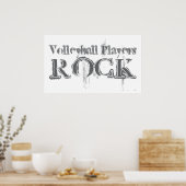 Volleyball Players Rock Poster (Küche)