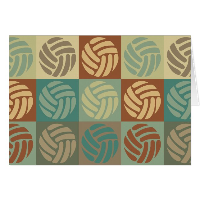 Volleyball-Pop-Kunst (Vorderseite (Horizontal))