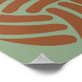 Volleyball Pop Kunst Poster (Ecke)