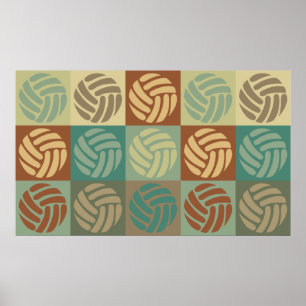 Volleyball Pop Kunst Poster