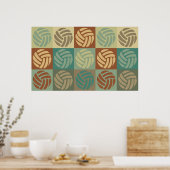 Volleyball Pop Kunst Poster (Küche)