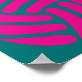 Volleyball Pop Kunst Poster (Ecke)