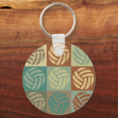 Volleyball Pop Kunst Schlüsselanhänger (Vorderseite)
