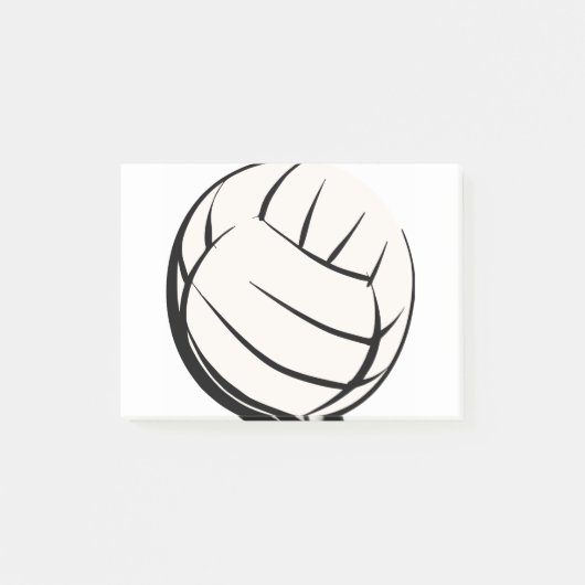 Volleyball Post-it Klebezettel (Vorderseite)