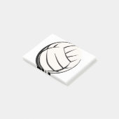 Volleyball Post-it Klebezettel (angewinkelt)