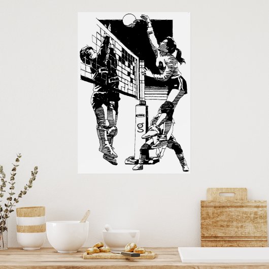 Volleyball Poster (Küche)