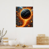 Volleyball Poster (Küche)