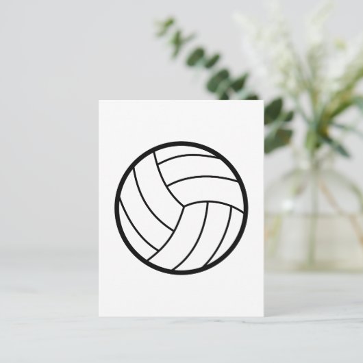 Volleyball Postkarte (Stehend Vorderseite)