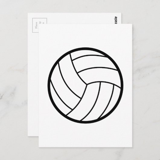 Volleyball Postkarte (Vorne/Hinten)