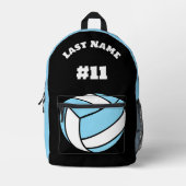 Volleyball Print Team Name Custom Sports Bags Bedruckter Rucksack (Vorderseite)