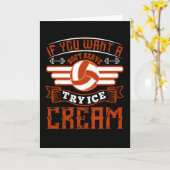 Volleyball probieren Eiscreme als Soft-Serve Karte (Gelbe Blume)