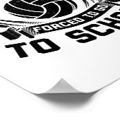 Volleyball-Redewendungen | Team Coach Sport Gesche Poster (Ecke)