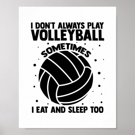 Volleyball-Redewendungen | Volleyball Player Team  Poster (Vorne)