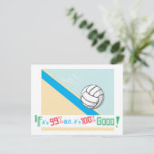 Volleyball.. Regeln! Postkarte (Stehend Vorderseite)