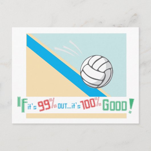 Volleyball.. Regeln! Postkarte (Vorderseite)