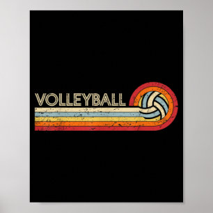 Volleyball Retro Cool Vintage Jugendliche Erwachse Poster